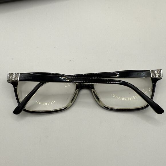 Bebe BB5085 038 Love Sick Jet Crystal Eyeglasses Black Clear Frame with Case - Picture 13 of 16